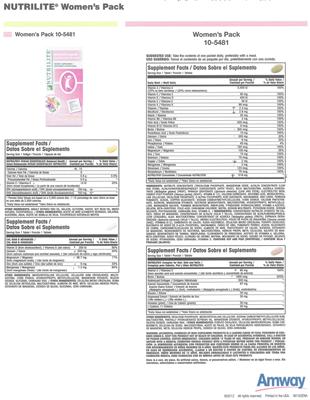Photo of the Nutrilite Cal Mag D Advanced label