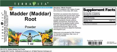 Madder (Maddar) Root Powder