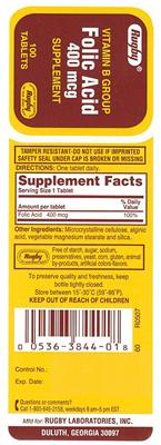 Folic Acid 400 mcg