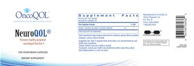 Photo of the OncoQOL NeuroQOL label