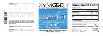 Photo of the XYMOGEN Ossopan 1100 label