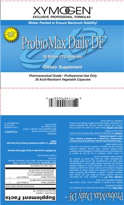 Photo of the XYMOGEN ProbioMax Daily DF label