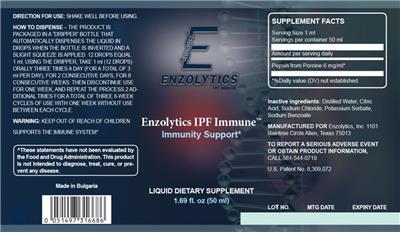 Photo of the Enzolytics Enzolytics IPF Immune label