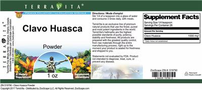 Clavo Huasca Powder