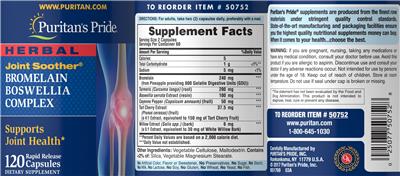 Joint Soother Bromelain Boswellia Complex
