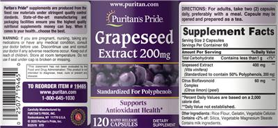 Grapeseed Extract 200 mg