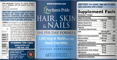 Hair, Skin & Nails