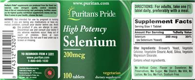 High Potency Selenium 200 mcg