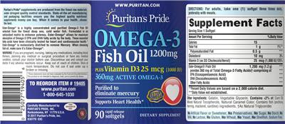 Omega-3 Fish Oil 1200 mg