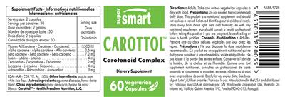 Photo of the SuperSmart Carottol label