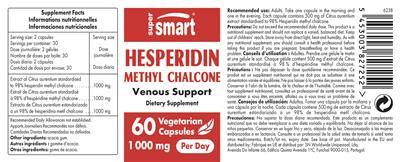 Photo of the SuperSmart Hesperidin Methyl Chalcone 1000 mg label