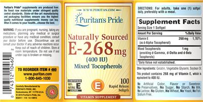 Naturally Sourced E-268 mg (400 IU)