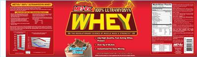 Photo of the MET-Rx 100% Ultramyosyn Whey Cookies N' Cream label