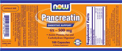 Pancreatin 4X - 500 mg