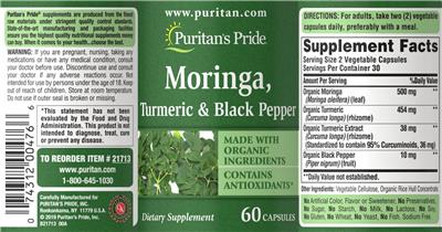 Moriniga, Turmeric & Black Pepper