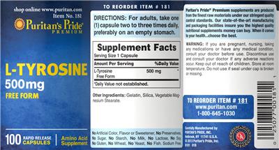 L-Tyrosine 500 mg