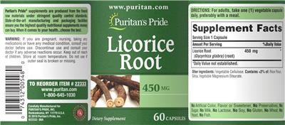 Licorice Root 450 mg