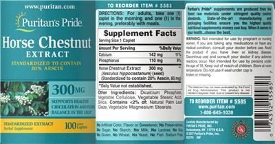 Horse Chestnut Extract 300 mg