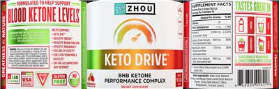Photo of the ZHOU Keto Drive Orange Mango label