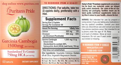 Garcinia Cambogia 1500 mg