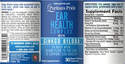 Ear Health Complex with Ginkgo Biloba