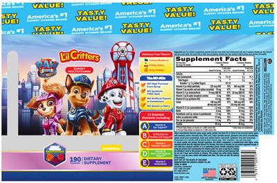 Photo of the L'il Critters Gummy Multivitamin label