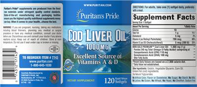 Cod Liver Oil 1000 mg
