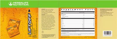 Photo of the Herbalife Nutrition Liftoff Ignite-Me Orange label