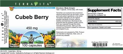 Cubeb Berry 450 mg