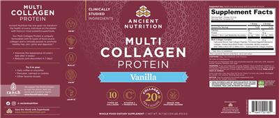 Label of Multi Collagen Protein Vanilla