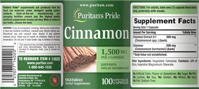 Cinnamon 1,500 mg