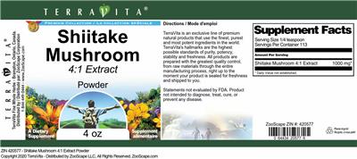 Shiitake Mushroom 4:1 Extract Powder