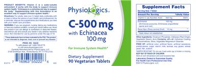 C-500 mg with Echinacea 100 mg