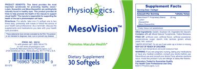 Photo of the PhysioLogics MesoVision label