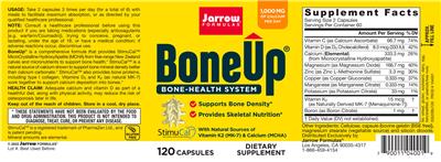 Photo of the Jarrow Formulas BoneUp label