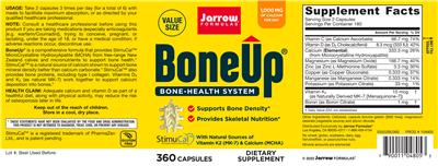 Photo of the Jarrow Formulas BoneUp label