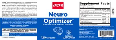 Photo of the Jarrow Formulas Neuro Optimizer label