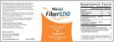 Photo of the Thermo-Lift Millennium FiberSlend label