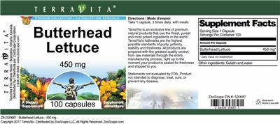 Butterhead Lettuce 450 mg