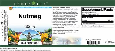 Nutmeg 450 mg