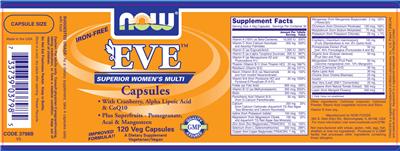 Photo of the NOW Eve label