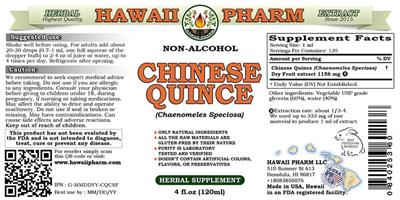 Chinese Quince (Chaenomeles speciosa) Non-Alcohol