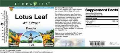 Lotus Leaf 4:1 Extract Powder