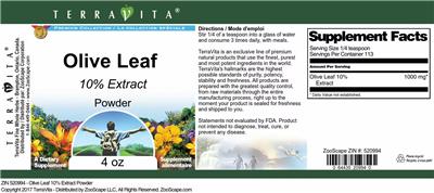 Olive Leaf 10% Extract Powder