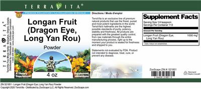 Longan Fruit (Dragon Eye, Long Yan Rou) Powder