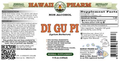 Photo of the Hawaii Pharm Di Gu Pi Non-Alcohol label