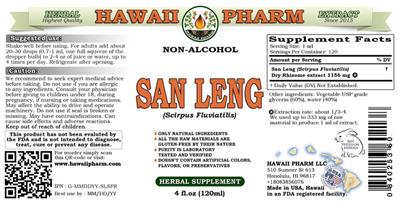 Photo of the Hawaii Pharm San Leng Non-Alcohol label