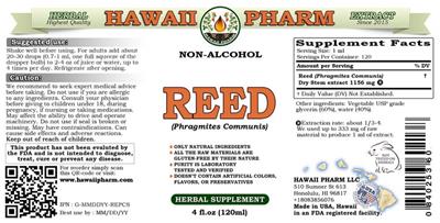 Photo of the Hawaii Pharm Reed Non-Alcohol label