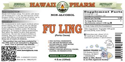 Photo of the Hawaii Pharm Fu Ling Non-Alcohol label