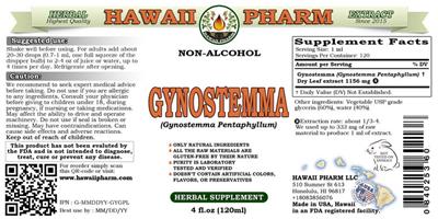 Photo of the Hawaii Pharm Gynostemma Non-Alcohol label